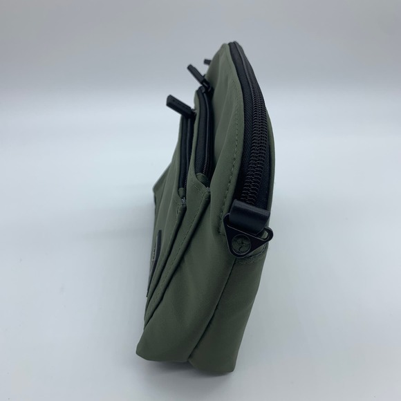 IHKWIP Triple Zip Crossbody w/ Removable Card Case Green Military Olive - Picture 9 of 11